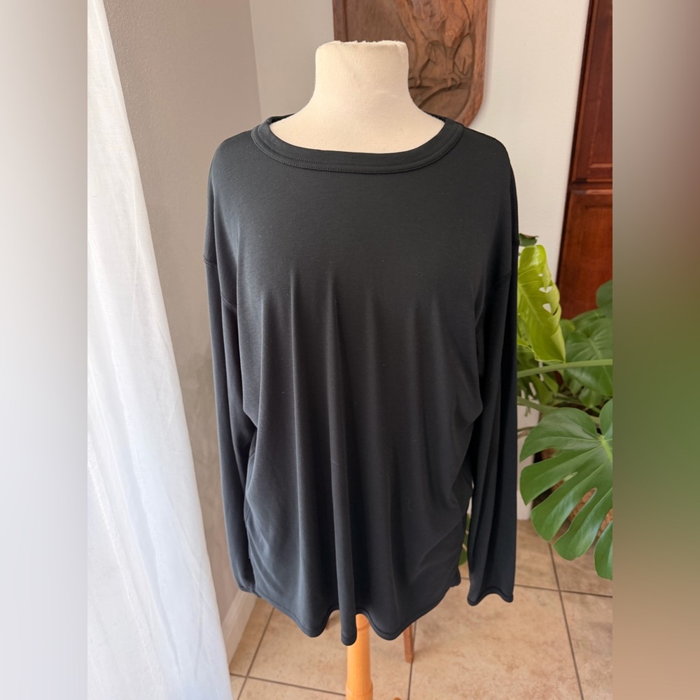 Patagonia Capilene Black Long Sleeve Base Layer Shirt XL Made in USA